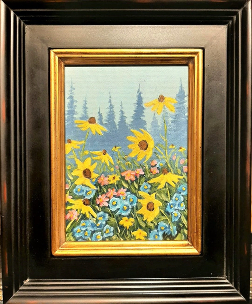 Click to view detail for Spring Flower Meadow 7x5 $190